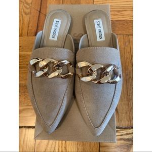Steve Madden Finley Tan Suede Mule 8